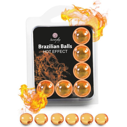 SECRETPLAY - SET 6 BRAZILIAN BALLS HEAT EFFECT