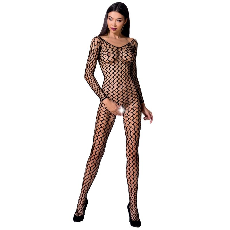 PASIÓN - MUJER BS068 BODYSTOCKING NEGRO TALLA ÚNICA