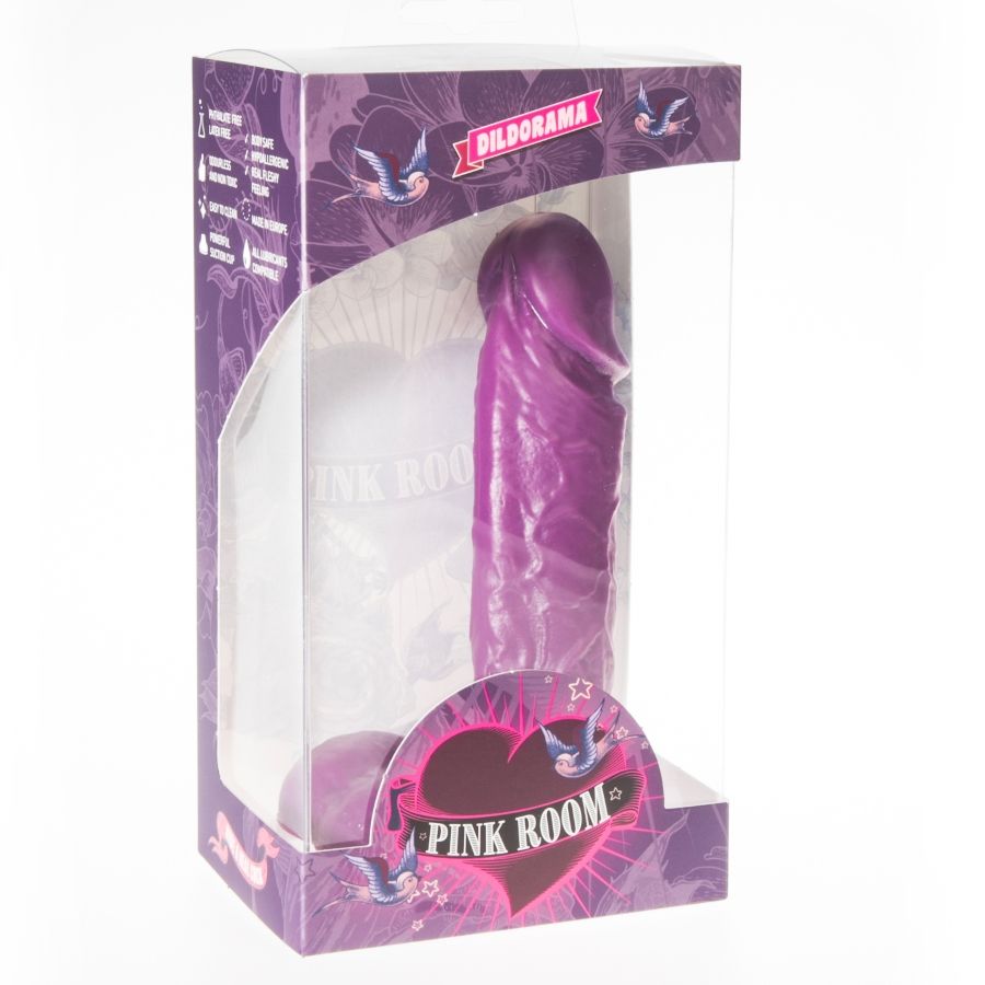 PINK ROOM - DILDO RÉALISTE AMADEO VIOLET 15,5 CM