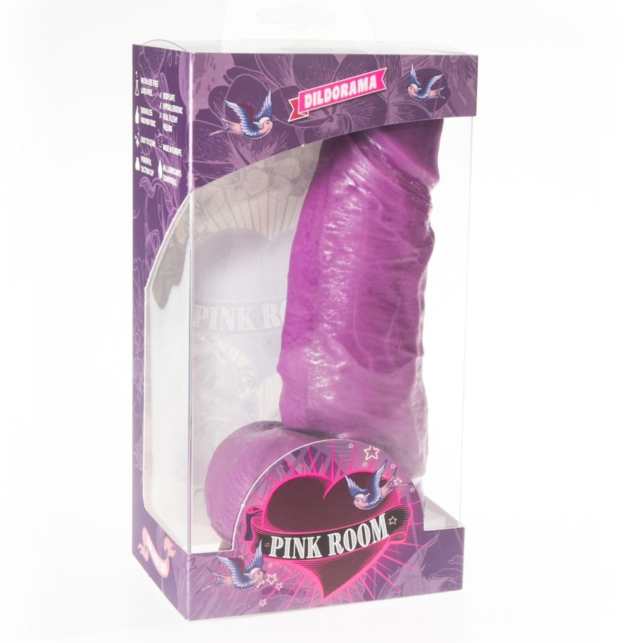 SALA PINK - DILDO REALISTA DAYAN MORADO 17 CM