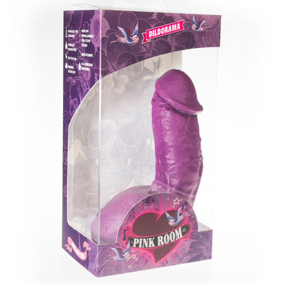 SALA PINK - DILDO REALISTA ELIAN MORADO 17,5 CM