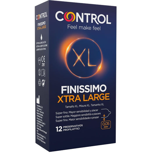 CONTRÔLE - PRÉSERVATIFS FINISSIMO XL 12 UNITÉS