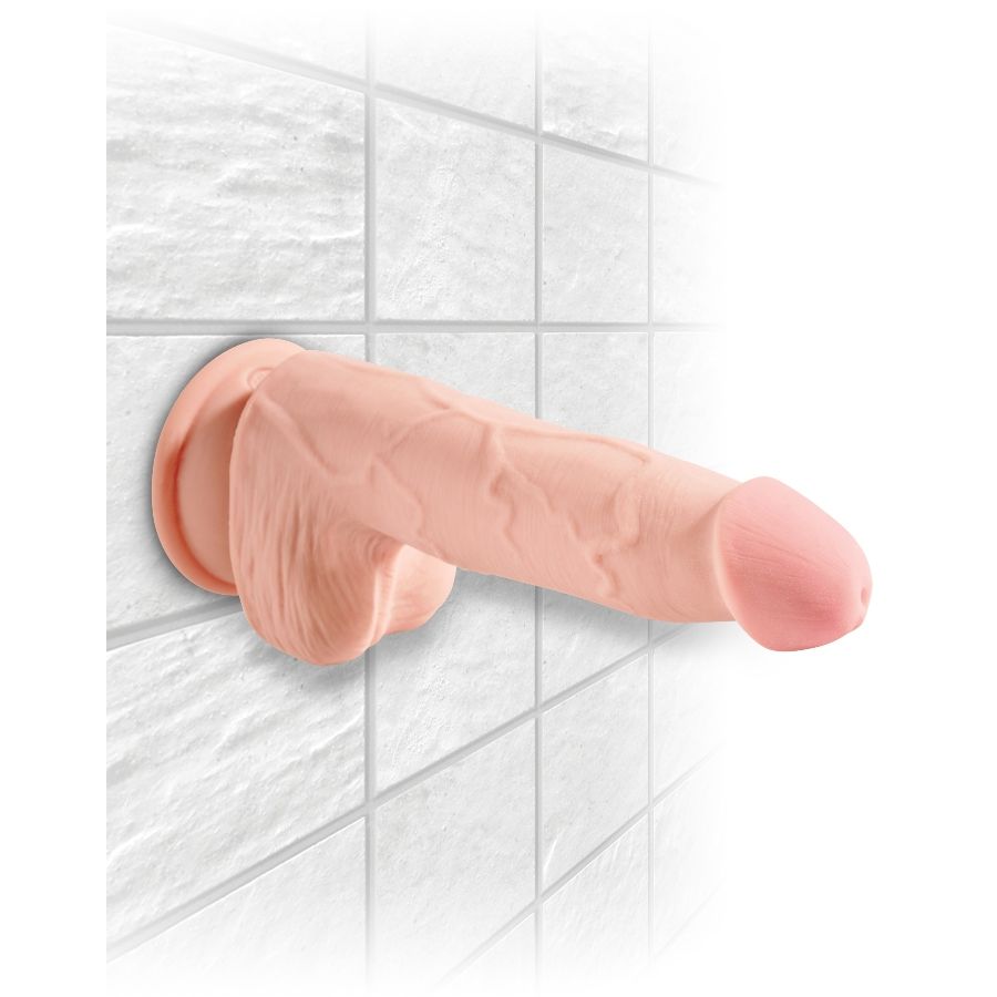 KING COCK - GODE TRIPLE DENSITÉ 13 CM AVEC TESTICULES