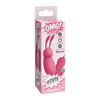 OMG - CUTE RABBIT POWERFUL PINK VIBRATOR USB