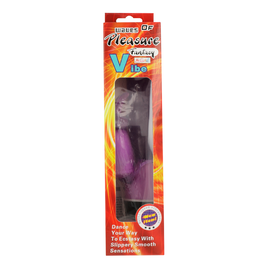 BAILE - WAVES OF PLEASURE VIBRADOR FANTASÍA CON CONEJO LILA 23 CM