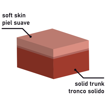 ROCKARMY - GODE LÉOPARD RÉALISTE DOUBLE DENSITÉ 23 CM -O- 4,77 CM