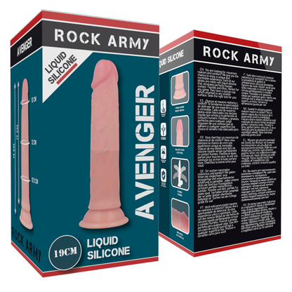 ROCKARMY - ROCKARMY SILICONE LIQUIDE PREMIUM AVENGER RÉALISTE 19 CM -O- 3,98 CM