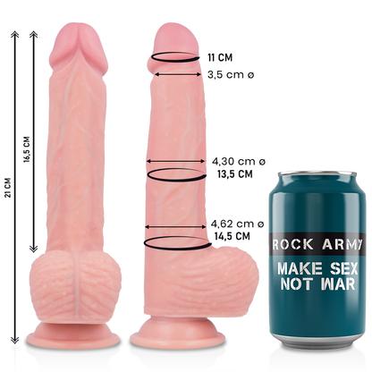 ROCKARMY - SPITFIRE GODE RÉALISTE SILICONE LIQUIDE 21 CM -O- 4,62 CM