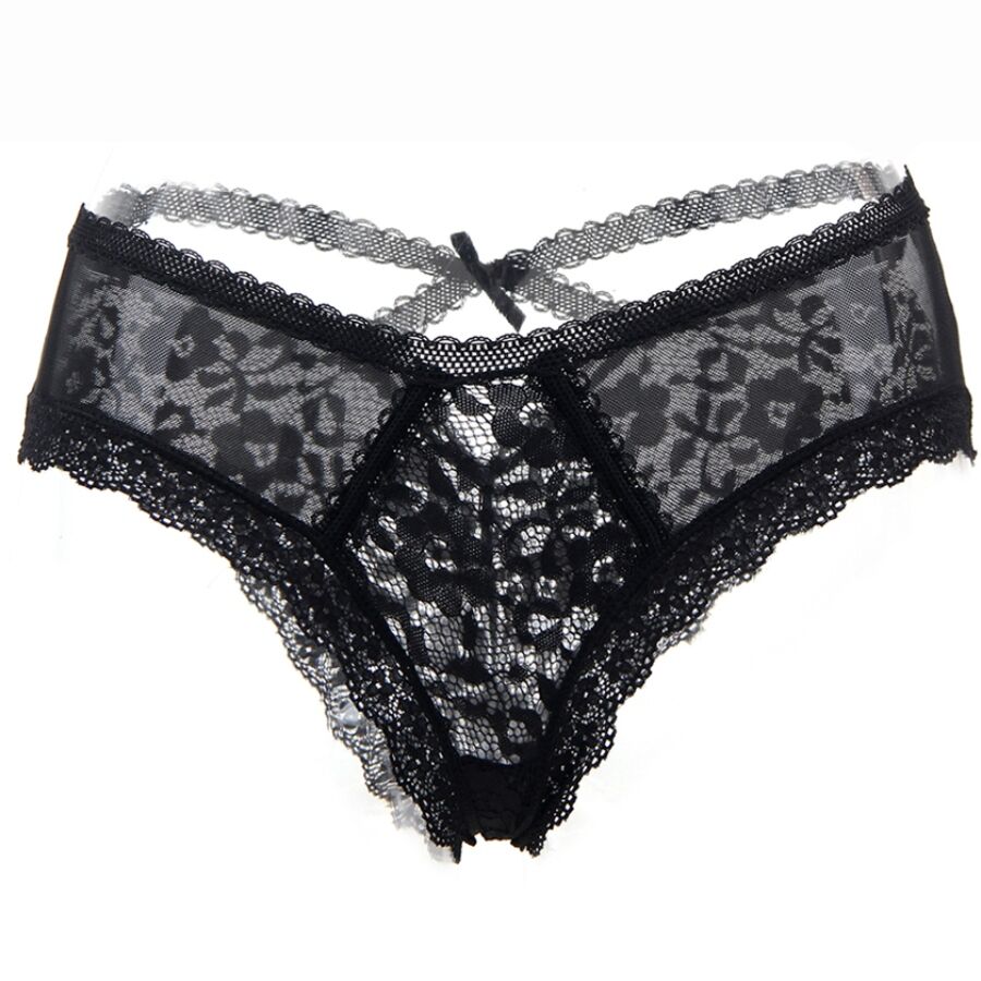 QUEEN LINGERIE - BRAGUITA DE ENCAJE FLORAL S/M