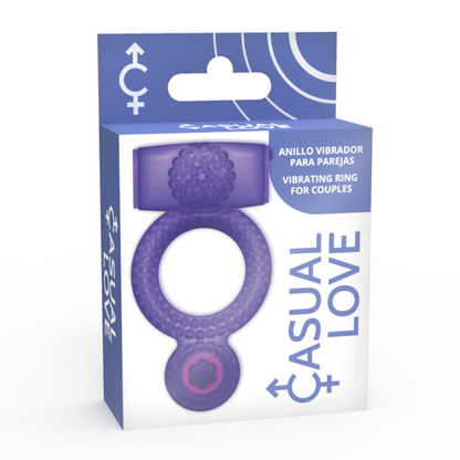 CASUAL LOVE - BAGUE VIBRANTE DOUBLE PLAISIR VIOLET