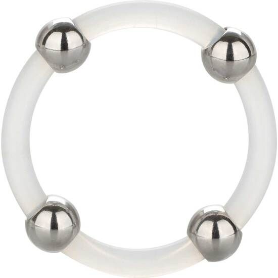 CALEXOTICS - BAGUE SILICONE PERLÉE EN ACIER L