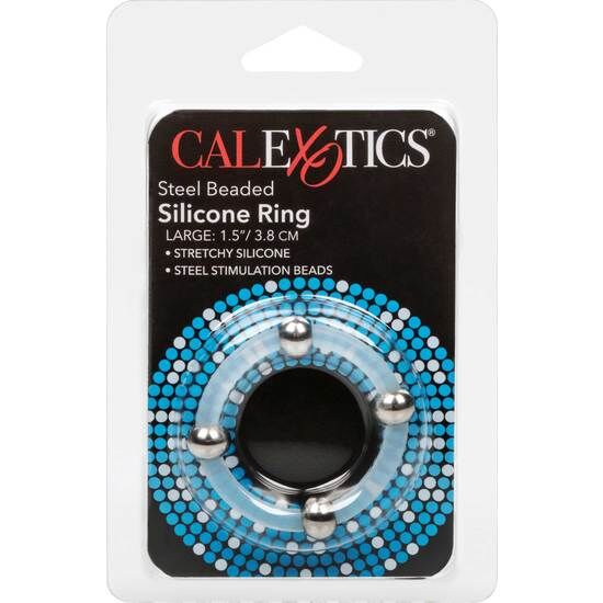 CALEXOTICS - BAGUE SILICONE PERLÉE EN ACIER L