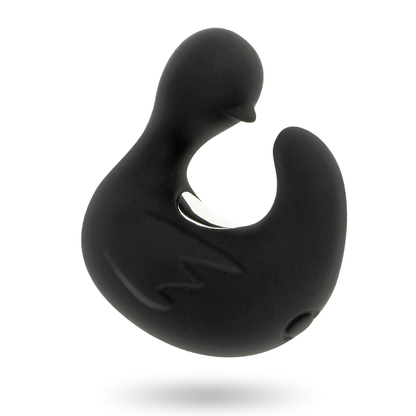 BLACK&SILVER - DUCKYMANIA RECHARGEABLE SILICONE STIMULATING DUCK THIMBLE