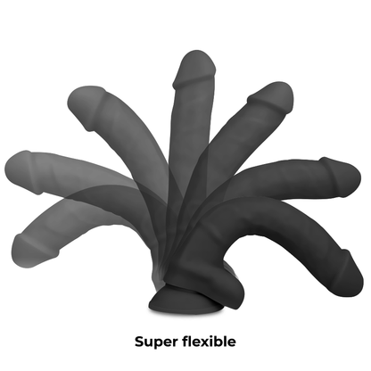 COCK MILLER - COCKSIL ARTICULABLE EN SILICONE DENSITÉ NOIR 13 CM