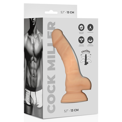 COCK MILLER - COCKSIL ARTICULABLE EN SILICONE DENSITÉ 13 CM