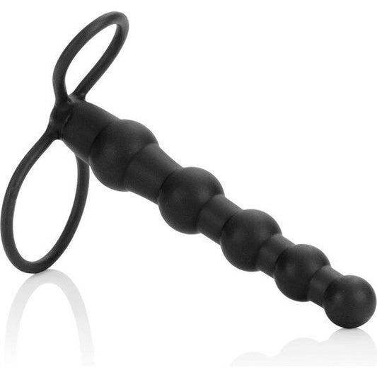 CALEXOTICS - BEADED DUAL PENETRATOR BLACK