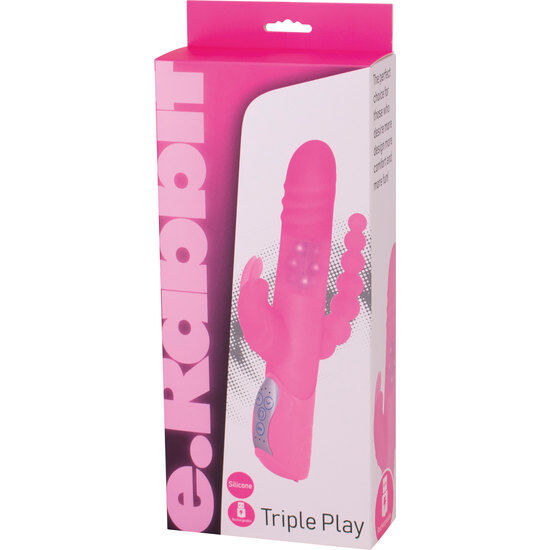 SEVEN CREATIONS - VIBRATEUR TRIPLE STIMULATION ROSE E RABBIT TRIPLE PLAY