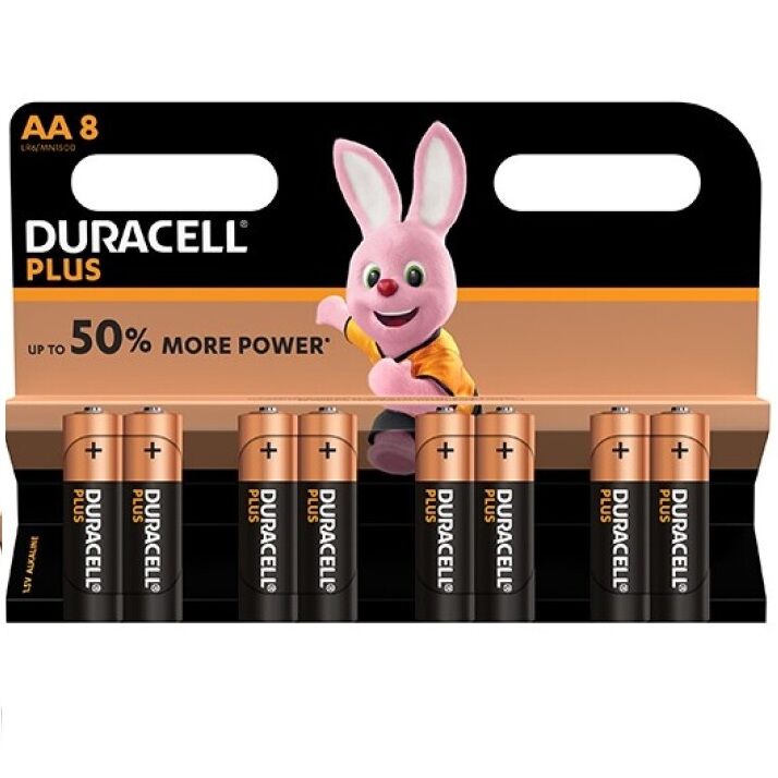 DURACELL - PILA PLUS POWER AA LR6 8UNIDADES