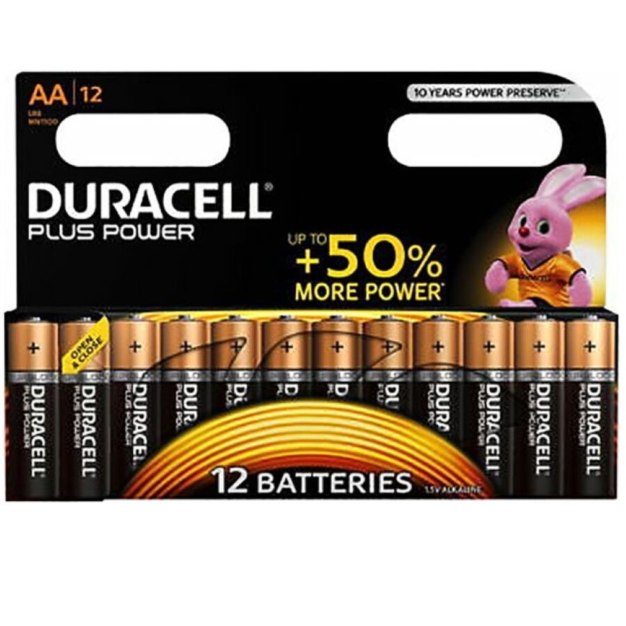 DURACELL - PLUS POWER PILE AA LR6 12UNITÉS