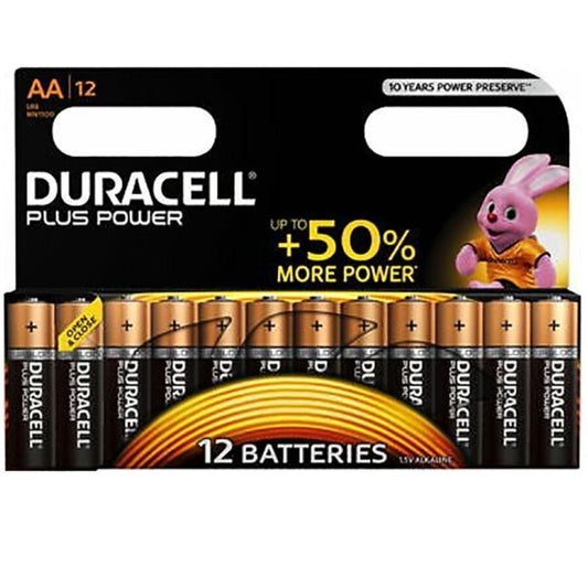 DURACELL - PILA PLUS POWER AA LR6 12UNIDADES