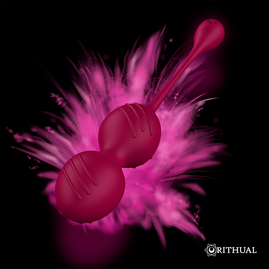 RITHUAL - NISHA RECHARGEABLE VIBRATING KEGEL BALLS ORCHID