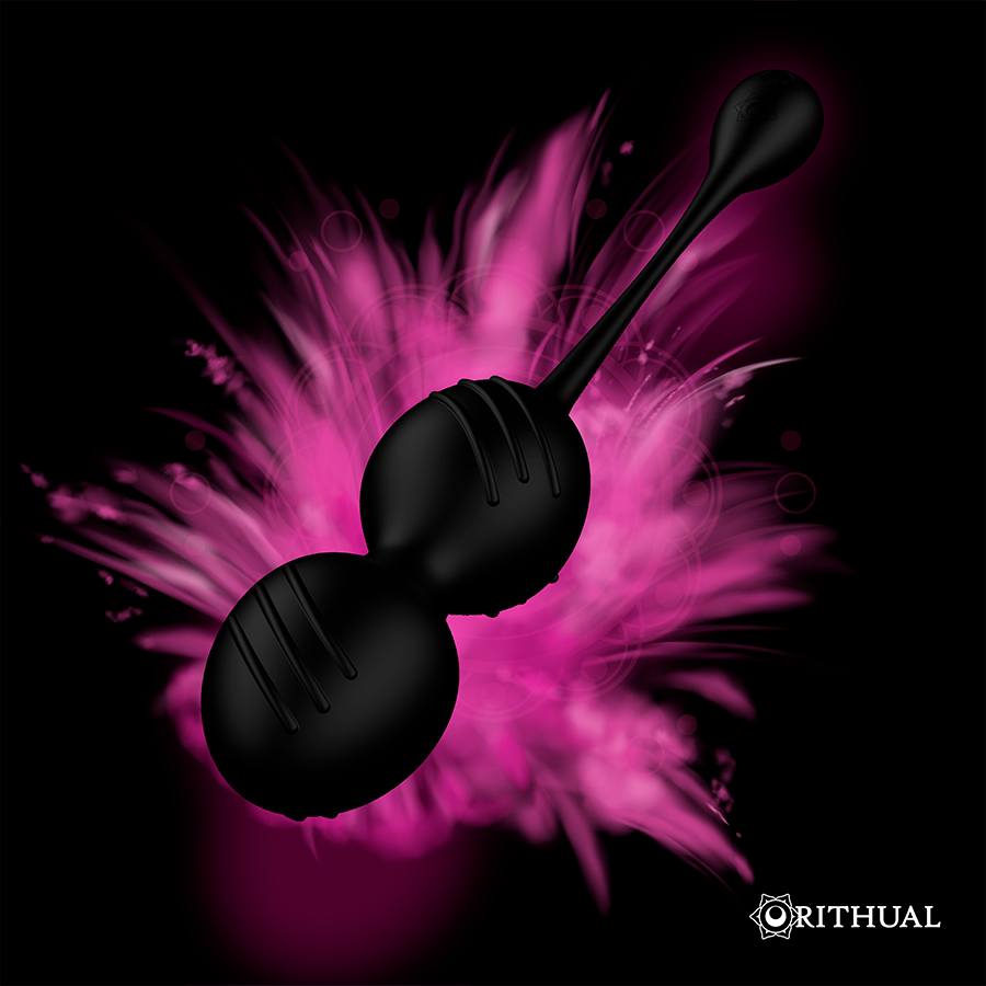 RITHUAL - NISHA RECHARGEABLE VIBRATING KEGEL BALLS ORCHID