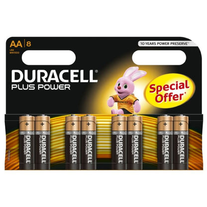 DURACELL - PILA PLUS POWER AA LR6 8UNIDADES