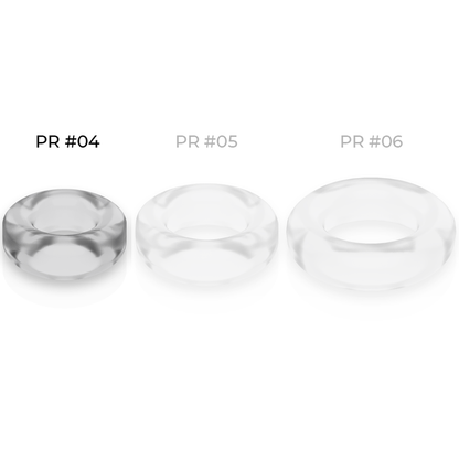 POWERING - ANILLO PARA EL PENE SUPER FLEXIBLE Y RESISTENTE 3.8CM PR04 TRANSPARENTE