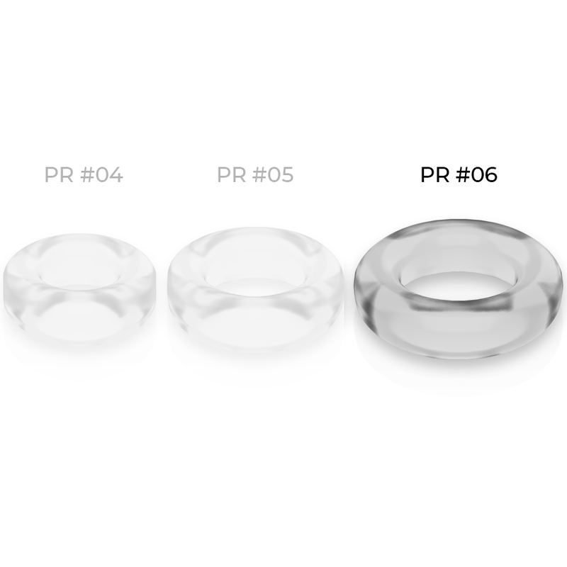 POWERING - ANILLO PARA EL PENE SUPER FLEXIBLE Y RESISTENTE 5.5CM PR06 TRANSPARENTE