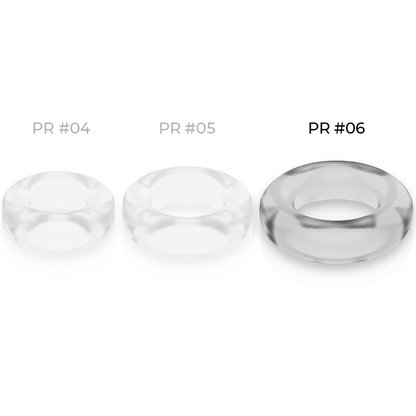 POWERING - ANILLO PARA EL PENE SUPER FLEXIBLE Y RESISTENTE 5.5CM PR06 TRANSPARENTE