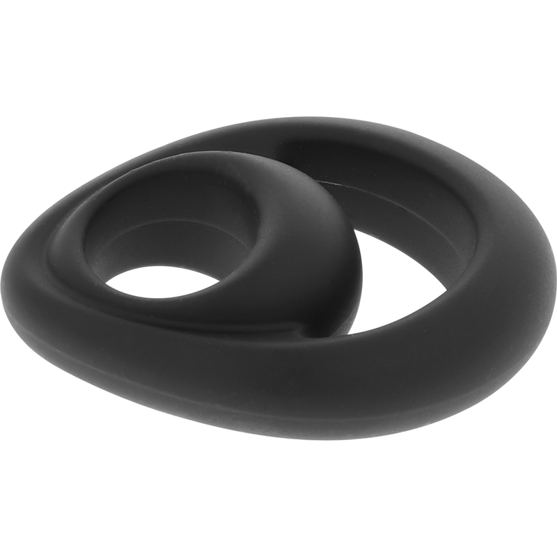 POWERING - SUPER FLEXIBLE AND RESISTANT PENIS AND TESTICLES RING PR14 BLACK