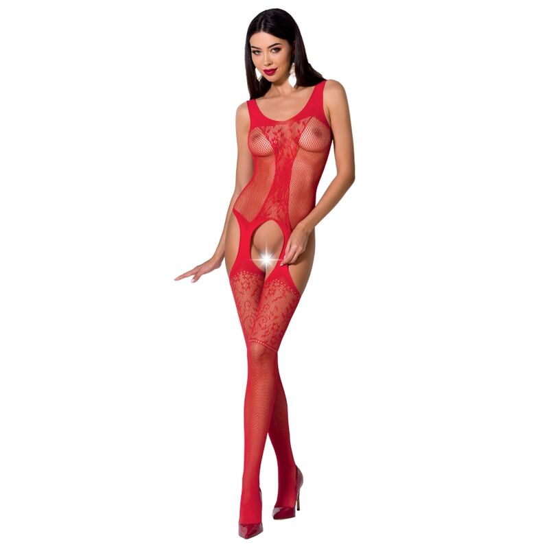 PASIÓN - MUJER BS072 BODYSTOCKING TALLA ÚNICA NEGRO