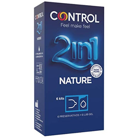 CONTROL - DUO NATURA 2-1 CONSERVATEUR + GEL 6 UNITES