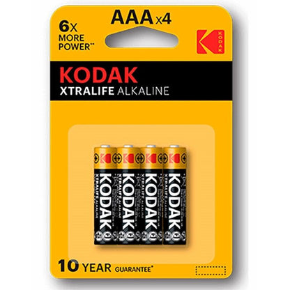 KODAK - Pile alcaline XTRALIFE AAA LR03 BLISTER * 4