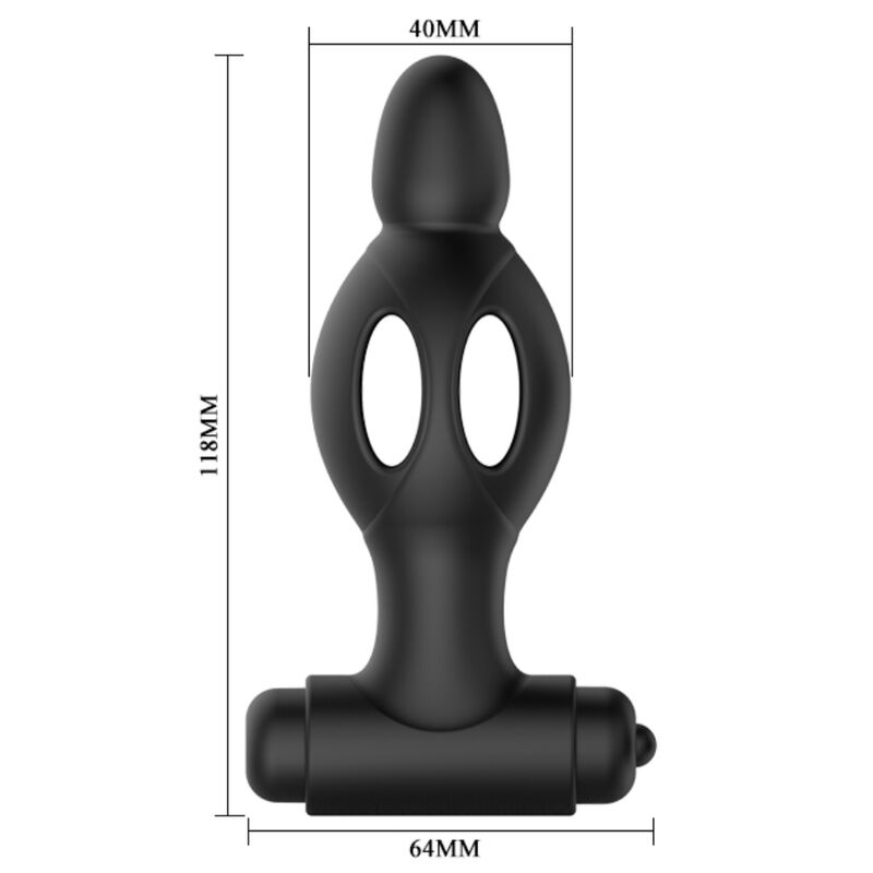 MR PLAY - SILICONE ANAL PLUG WITH VIBRATION