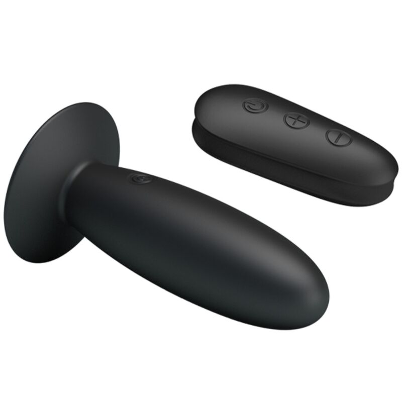 MR PLAY - PLUG ANAL AVEC VIBRATION NOIR TÉLÉCOMMANDE