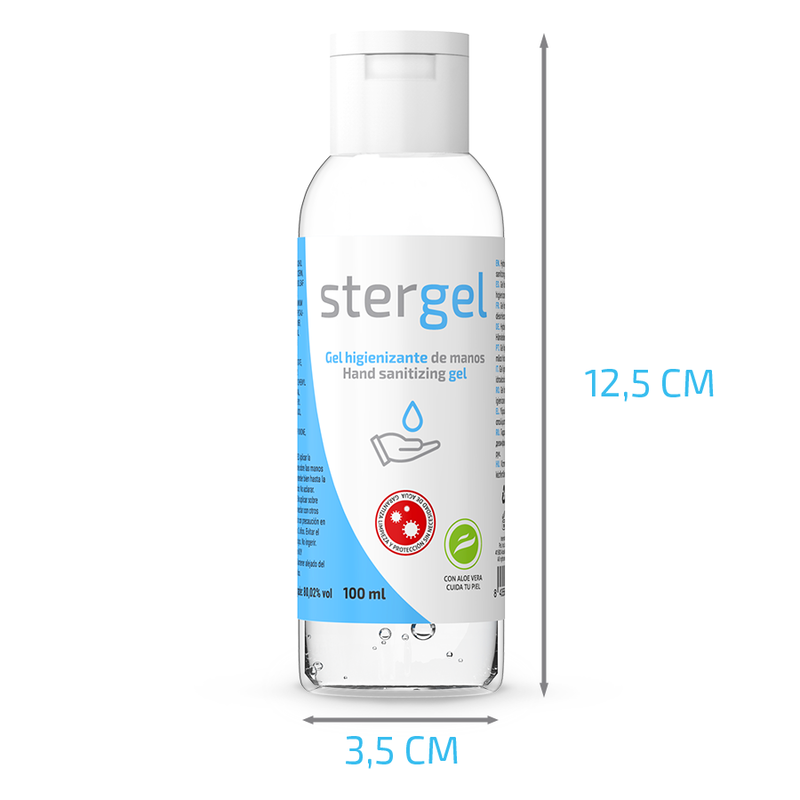 STERGEL - GEL HYDROALCOOLIQUE HYDROALCOOLIQUE HYDROALCOOLIQUE ALOE VERA 100ML 