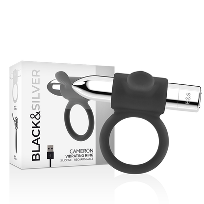 BLACK&amp;SILVER - BAGUE RECHARGEABLE CAMERON ARGENT