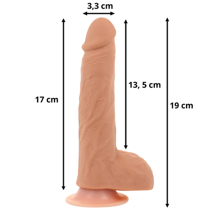 OHMAMA - DILDO UP AND DOWN AVEC FONCTION CHAUFFANTE ET TÉLÉCOMMANDE