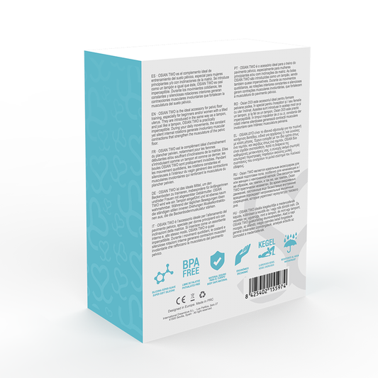 MORESSA - OSIAN DEUX EXERCICES PELVIENNES 101 g SILICONE PREMIUM TURQUOISE