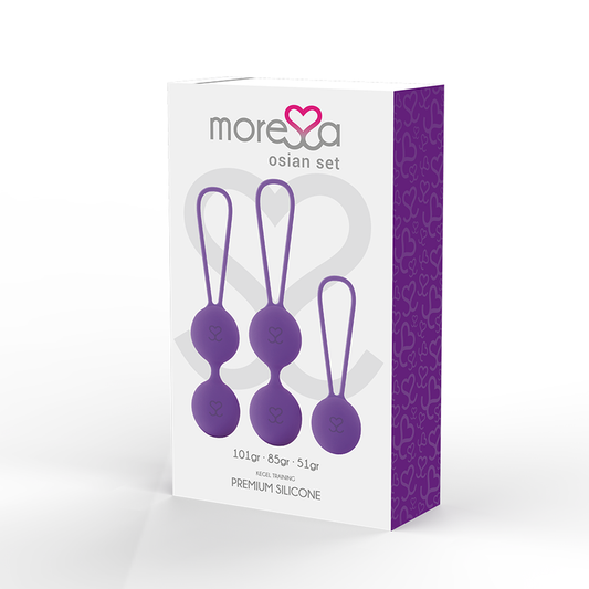 MORESSA - OSIAN SET Osian One; 51 Gr / Osian Two; 101 Gr / Osian Three 85 gr SILICONE LILAS PREMIUM