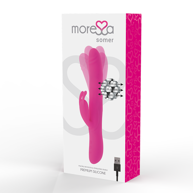 MORESSA - VIBRADOR SOMER PREMIUM CON ROTACIÓN MÚLTIPLE