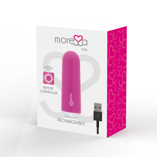 MORESSA - NIX VIBRATEUR MULTI-JEUX PUISSANT TÉLÉCOMMANDE ROSE