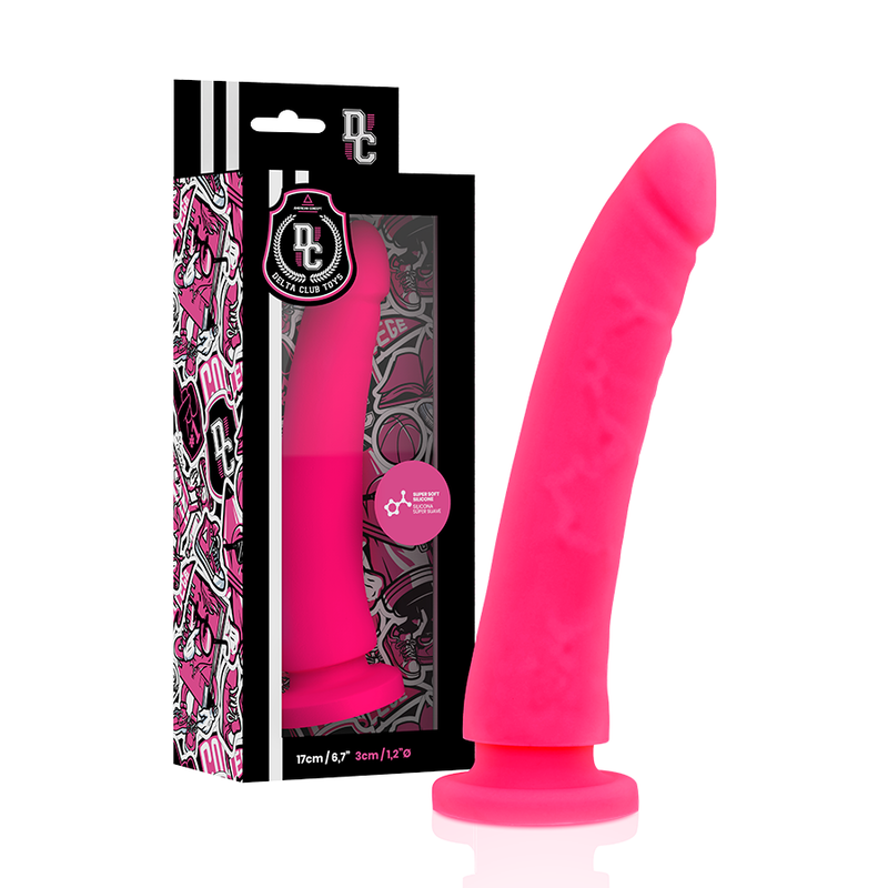 DELTA CLUB - TOYS HARNESS + PINK DILDO MEDICAL SILICONE 17 CM -O- 3 CM