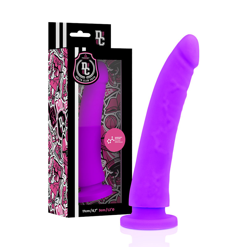 DELTA CLUB - TOYS HARNESS + LILAC MEDICAL SILICONE DILDO 17 CM -O- 3 CM