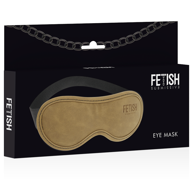 FETISH SUBMISSIVE ORIGEN - MASQUE EN CUIR VEGAN AVEC DOUBLURE EN NÉOPRÈNE