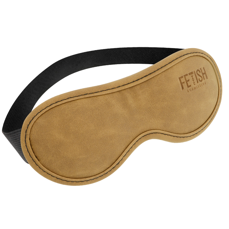 FETISH SUBMISSIVE ORIGIN - VEGAN LEATHER EYE MASK WITH NEOPRENE LINING