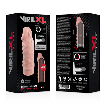 VIRILXL - LIQUID SILICONE V5 NATURAL PENIS EXTENSION