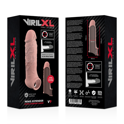 VIRILXL - EXTENSION DE PÉNIS NATURELLE EN SILICONE LIQUIDE V9