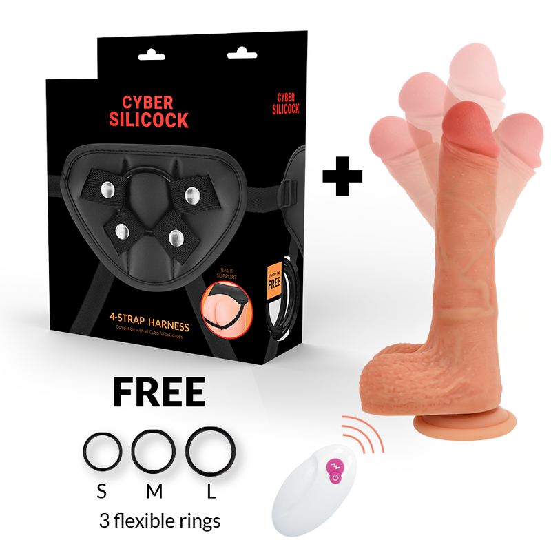 CYBER SILICOCK - HARNAIS EN SILICONE LIQUIDE TÉLÉCOMMANDE MR RICK